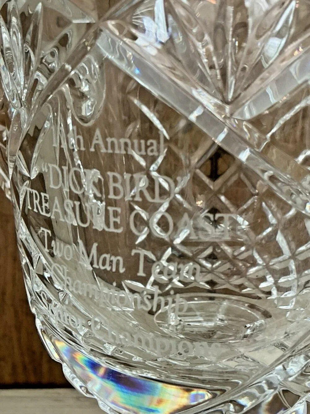 Honor Handled Loving Cup European Crystal Trophy Vase 9.5